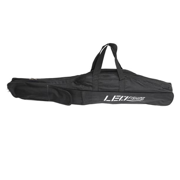 Soporte plegable para bolsa de caña de pescar de 1m/1,5 m, estuche organizador de aparejos de pesca de 2 capas S Zulema Caja de caña de pescar