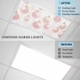 thumbnail image 3 of 4 Pack Christmas Balls Fluorescent Light Covers for Ceiling Lights Pink Stripe Snowflake Texture Magnetic Ceiling Light Covers Overhead Light Filters for Office Classroom Home, 3 of 9