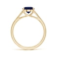 thumbnail image 2 of Angara Natural 2 Ct. Blue Sapphire Solitaire Ring in 14K Yellow Gold for Women (Ring Size: 3.5), 2 of 9