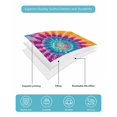 thumbnail image 5 of Colorful Tie-Dye Queen Size Down Alternative Comforter, Lightweight Comforter Quilt Bedding Set with Pillow Shams Ethnic Modern Abstract Watercolor All Seasons Bed Comforter Duvet Insert 90"x96", 5 of 7