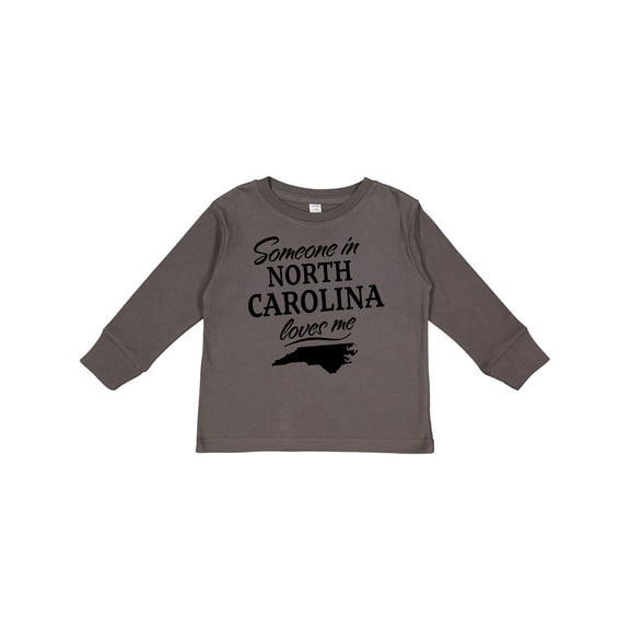 Inktastic Someone in North Carolina Loves Me Boys or Girls Long Sleeve Toddler T-Shirt