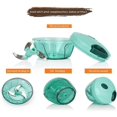thumbnail image 3 of Tenta Kitchen 1.3-cup/330ml Pull String Manual Food Processor/vegetable Slicer/chopper/ Dicer/mincer/blender - To Chop Fruits,vegetables,nuts,herbs,on, 3 of 5
