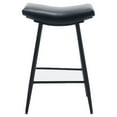thumbnail image 4 of DeeHome Bar Stools Set of 2 Armless Counter Low Bar Stools Without Back Modern PU Leather Stools with Metal Leg and Footrest ,Black, 4 of 9