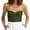 Army Green, variant on Jerdar Womens Tube Tops Summer Outfits Cute Crop Tops 2026 Strapless Sleeveless Clothes L
