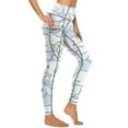 thumbnail image 3 of Cinnamoroll High Waisted Leggings for Women, Yoga Pants with Pockets, Soft Athletic Tummy Control Pants for Running Yoga Workout, 3 of 5