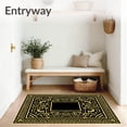 thumbnail image 3 of ODIKA 3'x5' Machine Washable Non-Slip Area Rug, Boho Mystique Eclectic Artful Contemporary High Traffic Rug with Pad, Black, 462821, 3 of 8