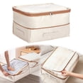 thumbnail image 1 of Double Layer Compression Storage Washable Large Capacity Organizer with Zipper Stackable Wardrobe Storage for Bedding Blankets, 1 of 4