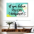 thumbnail image 3 of Elephant Stock If You Believe Motivational Quote Wall Art - Horizontal Canvas Wall Art - Living Room Wall Decor - Inspirational And Typography Canvas - White And Black Decor - 39" x 26", 3 of 8