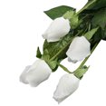 thumbnail image 2 of Travelwant 4Pcs Artificial Rose Flowers Fake Silk Rose Flower with Leaves and Stems Real Looking Roses Fake Rose DIY Bouquets for Wedding Bridal Shower Centerpieces Party Home Decor, 2 of 6