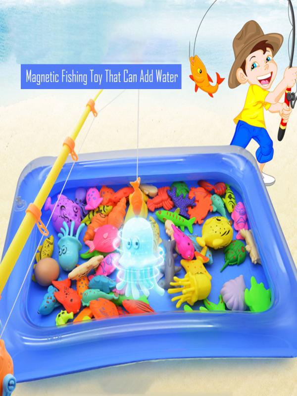 Children Fishing Toy Floating Fishing Game Inflatable Swimming Pool