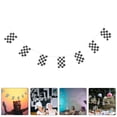 thumbnail image 4 of Racing String Flag Checkered Flag Banner Race Car Party Decoration Party Favor, 4 of 6