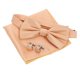thumbnail image 2 of 1Set Mens Bow Tie Set: Pre-Tied Tuxedo Bowtie With Pocket Square Cufflinks For Wedding Party Formal Events, 2 of 3