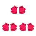thumbnail image 3 of Minnieouse 1 par de guantes sin dedos cómodos accesorios de ropa de Color sólido medio dedo niñas niños guantes para invierno rosa rojo Type1 NO1, 3 of 6
