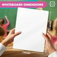 thumbnail image 4 of Scribbledo Portable Dry Erase Boards with Mini Whiteboard Erasers, 9” x 12”  6-Pack White Board, 4 of 13