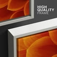 thumbnail image 4 of wall26 Framed Canvas Print Wall Art Orange Chrysanthemum Flower Petal Close Up Floral Botanical Photography Modern Rustic Relax/Calm Colorful for Living Room, Bedroom, Office - 16"x24"x3 Wh, 4 of 5