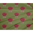 thumbnail image 4 of oneOone Polyester Lycra Fabric Leaves & Lotus Block Decor Fabric Printed BTY 56 Inch Wide, 4 of 4