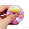thumbnail image 6 of NeeDo Mellow Marble Easter Eggs Stress Balls - Pack of 3, 2.5" Glitter Easter Basket Stuffers, Squeeze Sensory Toys, Soft Slow Rising Easter Egg Shape Stress Toys, 6 of 8