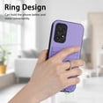 thumbnail image 2 of for Samsung Galaxy A13 4G Case, Card Holder Wallet Case, Ring Holder Stand, Wrist Hand Strap, PU Leather Anti-Scratch Shockproof Protective Flip Phone Cover for Samsung Galaxy A13 4G Case, Purple, 2 of 7