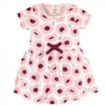 thumbnail image 3 of Touched by Nature Baby and Toddler Girl Organic Cotton Short-Sleeve Dresses 2pk, Blush Blossom, 2 Toddler, 3 of 3
