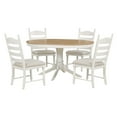 thumbnail image 6 of 5 Piece Dining Room Set, Dining Set with 45"L x 30"W Table and Upholstered Chairs for 4, Wooden Farmhouse Dining Room Set, 5 Piece Dining Table Set Furniture for Kitchen Dining Room, Espresso, 6 of 10