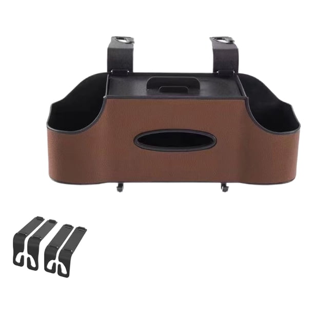 Organizador multifuncional para el asiento trasero. Organizador duradero con portavasos para SUV, sedanes y camionetas
