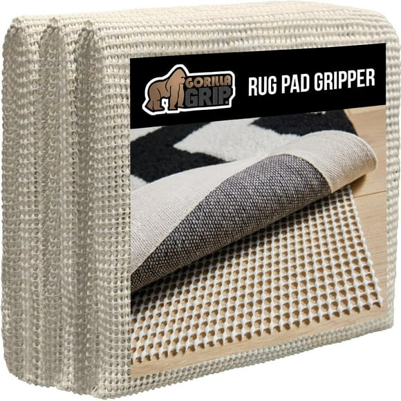 shiyou-GORILLA GRIP Extra Strong Rug Pad Gripper, 2.5x13 FT Runner, Grips Keep Area Rugs in Place, Thick, Slip and Skid Resistant Pads for Hard Floors, Under Carpet Cushion, Hardwood Floor Protection