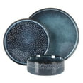 thumbnail image 4 of Gibson Elite 12 Piece Matisse Moderna Stoneware Reactive Glaze Dinnerware Set - Cobalt Blue, 4 of 6