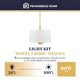thumbnail image 4 of Prominence Home Suspension Semi-Encastrée Convertible à 3 Lumières, Or Brossé, 4 of 12