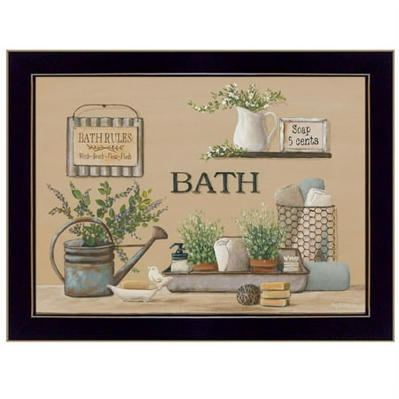 UPC: 0840105538059 | Farmhouse Bath II By Pam Britton Printed Wall Art Wood Multi-Color