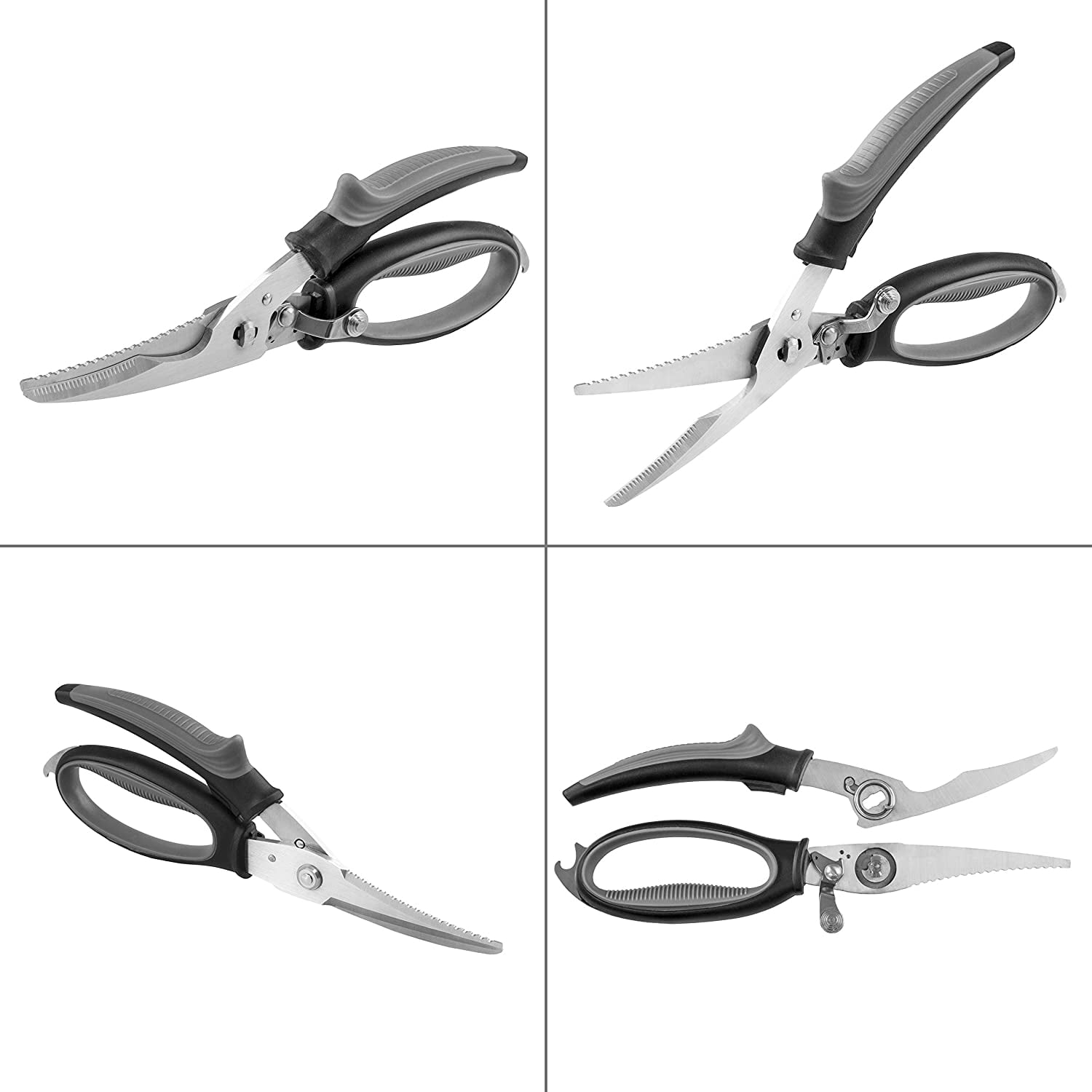 Kitchen Scissors - Heavy Duty Kitchen Shears for Poultry, Chicken, Meat -  Separable for Cleaning - Gerior