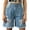 Z004_Light Blue, variant on Women's Denim Shorts Mid Rise Summer Hot Raw Hem Casual Jean Shorts