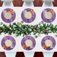 thumbnail image 7 of Ryvnso Pumpkins Ghost in Halloween Round Plate Mats Dining Table Placemat 1 Piece for Holiday Decoration, 7 of 7
