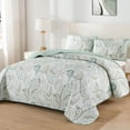 thumbnail image 2 of Juego de edredón WONGS BEDDING Boho King, verde salvia, cachemir y floral, 2 of 8