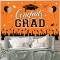 thumbnail image 2 of 2023 Graduation Decorations, Congrats Grad Graduation Photography Backdrop Banner for College High School Middle School Graduation Decor-Orange, 2 of 5