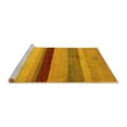 thumbnail image 2 of Ahgly Company Machine Washable Indoor Rectangle Abstract Yellow Modern Area Rugs, 8' x 10', 2 of 4