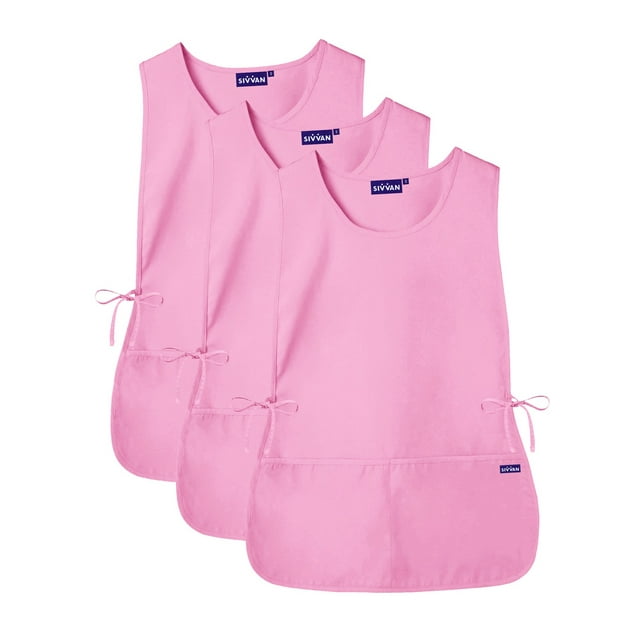 "Sivvan Unisex Cobbler Apron (3 Pack) - Adjustable Waist Ties, 2 Deep front pockets"