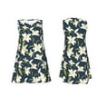thumbnail image 7 of Lsque Lilies Flowers Pattern Summer Dresses for Women – Sleeveless T-Shirt Swing Sundress, Perfect for the Beach and Casual Days, 7 of 7