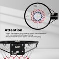thumbnail image 6 of 18 Inch Heavy Duty Basketball Rim with Wall Mount Bracket and Net, 6 of 9