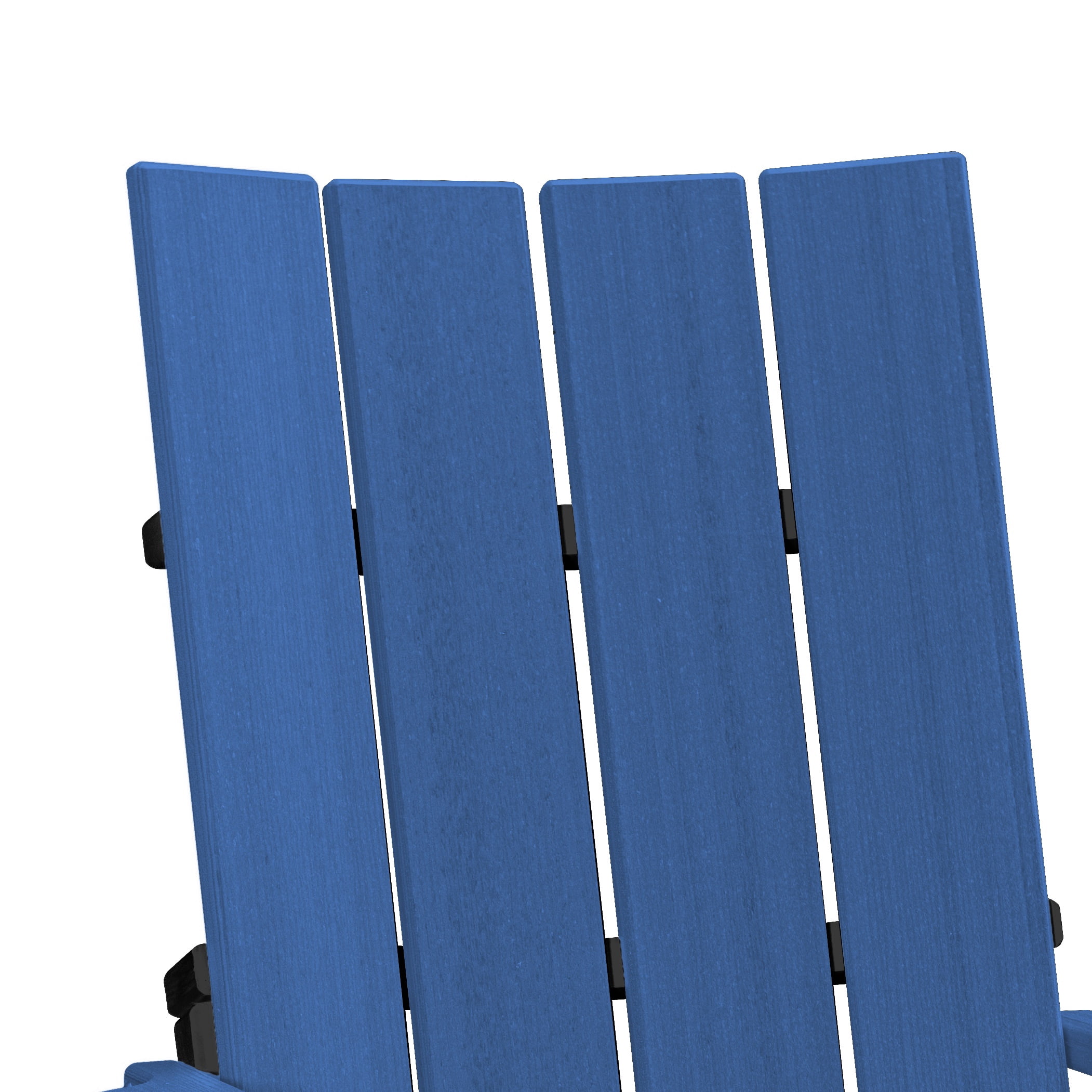 American Furniture Classics Model 416BBK-K Brandon Double Balcony Height Glider with Center Table in Blue on a Black Base