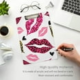thumbnail image 5 of Coolnut Leopard Lips Clipboard, Acrylic Standard A4 Letter Size Clip Board with Low Profile Clip for Office, Classroom, Doctor, Nurse and Teacher, 12.5"x9", 5 of 7