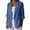 26#Sky Blue, variant on Linen Blazer Jacket for Women Lightweight 3/4 Sleeve Casual Work Office Summer Breathable Dressy Coat Outfits with Pockets White 3XL