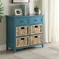 thumbnail image 2 of Bowery Hill Commode d'Appoint à 6 Tiroirs, Turquoise, 2 of 6