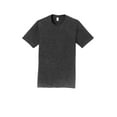 thumbnail image 5 of Port Co Adult Male Men Plain Short Sleeves T-Shirt Dark Hthr Grey Medium, 5 of 6