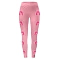 thumbnail image 4 of Women's High Waisted Leggings Comfortable Stretch Pants for Daily Wear Use and with Cancer Awareness Month Design, 4 of 4
