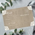 thumbnail image 2 of Koyal Wholesale 56-Pk RSVP Postcards for Wedding Burlap Le Cardstock Response Reply Cards, "4 x 6", 2 of 5