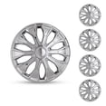 thumbnail image 4 of (4 Pack)15 inch Universal Wheel Rim Cover Hubcaps Snap on Car Truck Fit R15 Tire-Chrome, 4 of 11