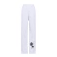 thumbnail image 4 of symoid Womens Casual Pants- Fashion Summer Casual Loose Cotton and Linen Pocket Printeding Trousers Pants White M, 4 of 5