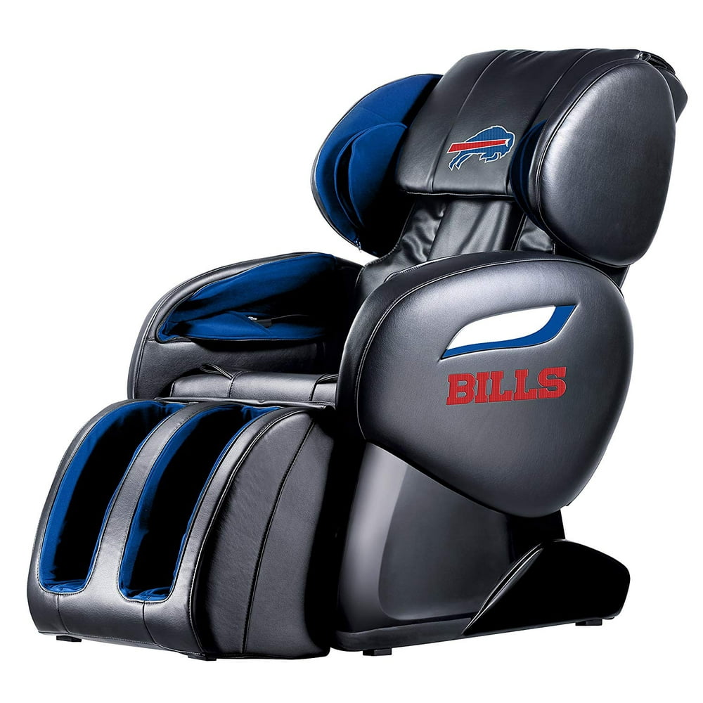 NFL Buffalo Bills Electric Full Body Shiatsu Massage Chair Foot Roller