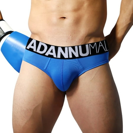 

FZM Men s Cotton U-convex Pocket Briefs Sexy And Comfortable Slim Solid Color Low-rise Panties