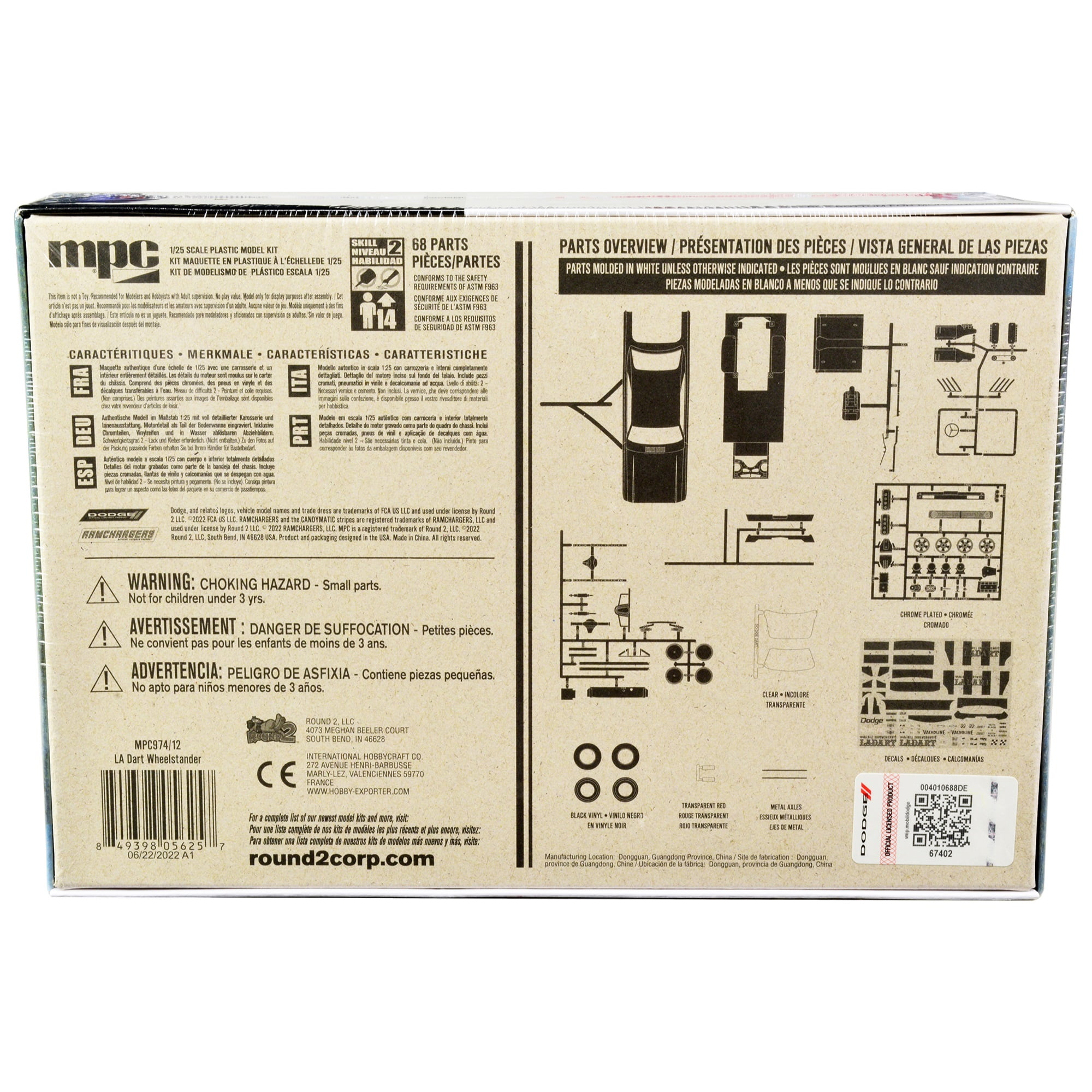 MPC 974 1/25 L.A. Dart Wheelstander Plastic Model Kit